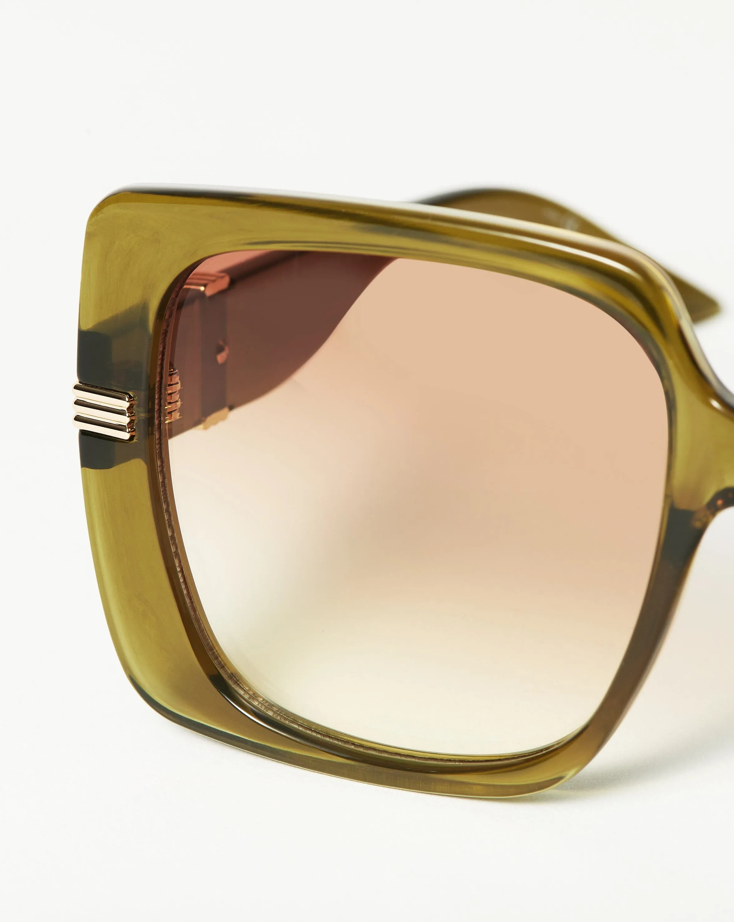 Le Specs Phoenix Ridge Oversized Square Sunglasses | Khaki