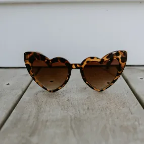 Leopard Heart Sunglasses