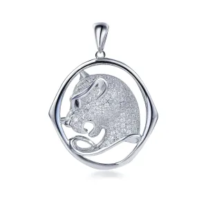 Leopard Pendant Fit Charm 925 Sterling Silver