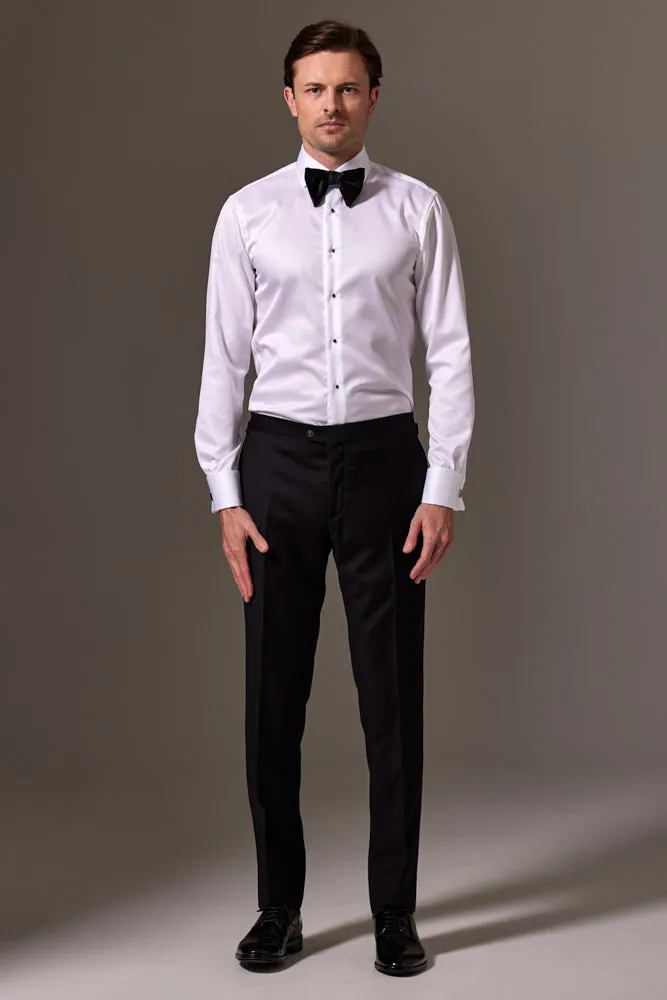 Louis Tuxedo Shirt - White Premium Twill