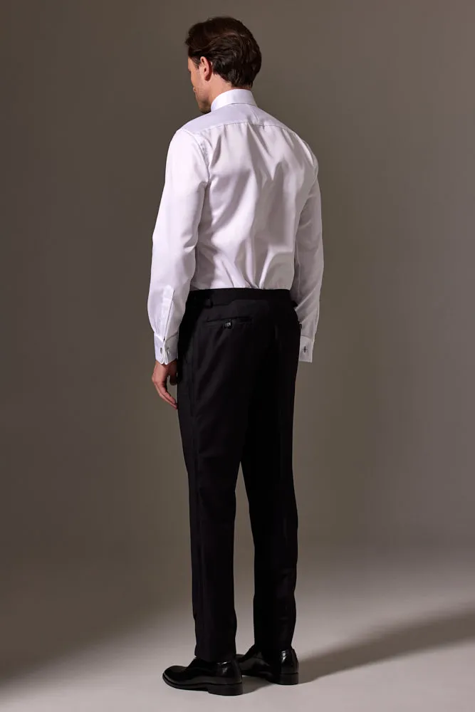 Louis Tuxedo Shirt - White Premium Twill