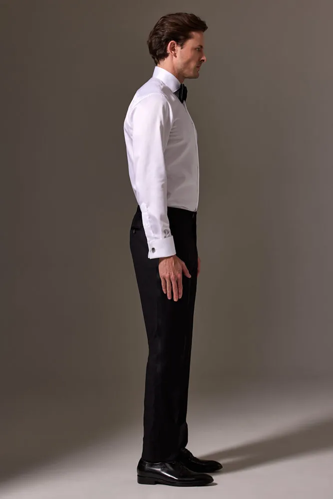 Louis Tuxedo Shirt - White Premium Twill