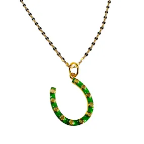 Lucky Green & Diamond Horseshoe