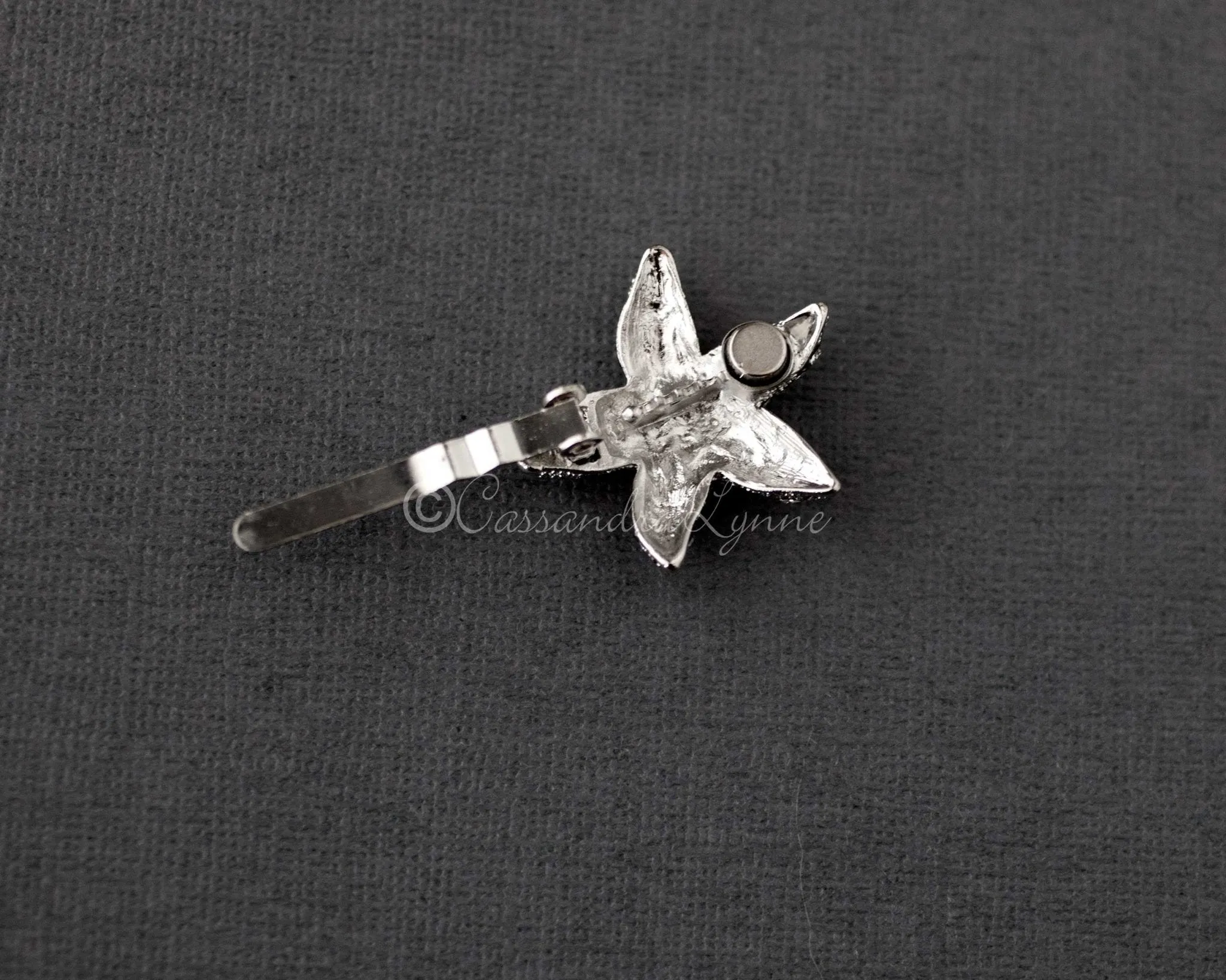 Magnetic Crystal Starfish Hair Clip