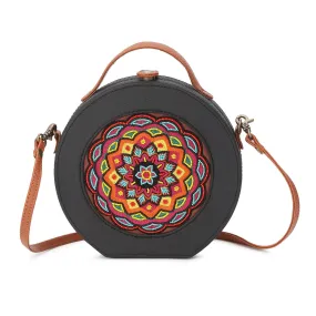 Mandala beads Hand Embroidered Sling Bag for women