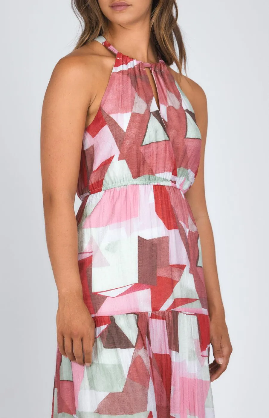 Marena Maxi Dress - Red Print