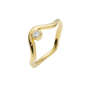 Maria Black Nora Ring Goldplated