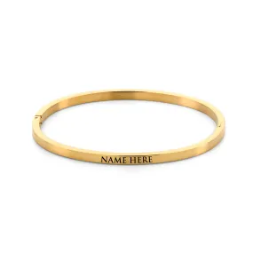 Name bangle gold