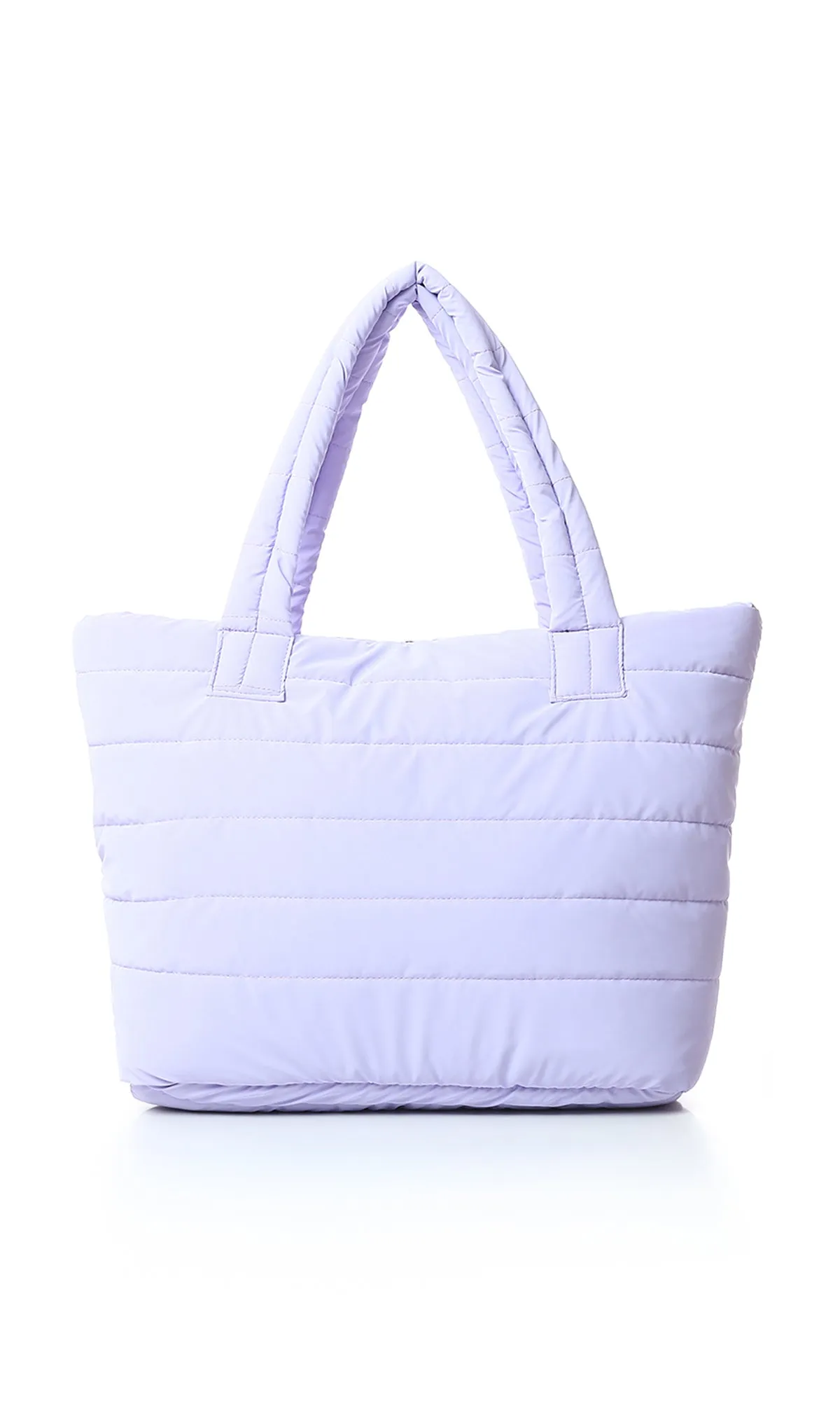 O181886 Zipped Casual Lilac Quilted Hand-Bag