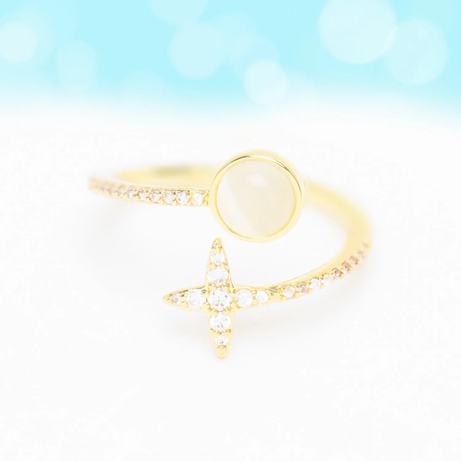 Opal Star Ring