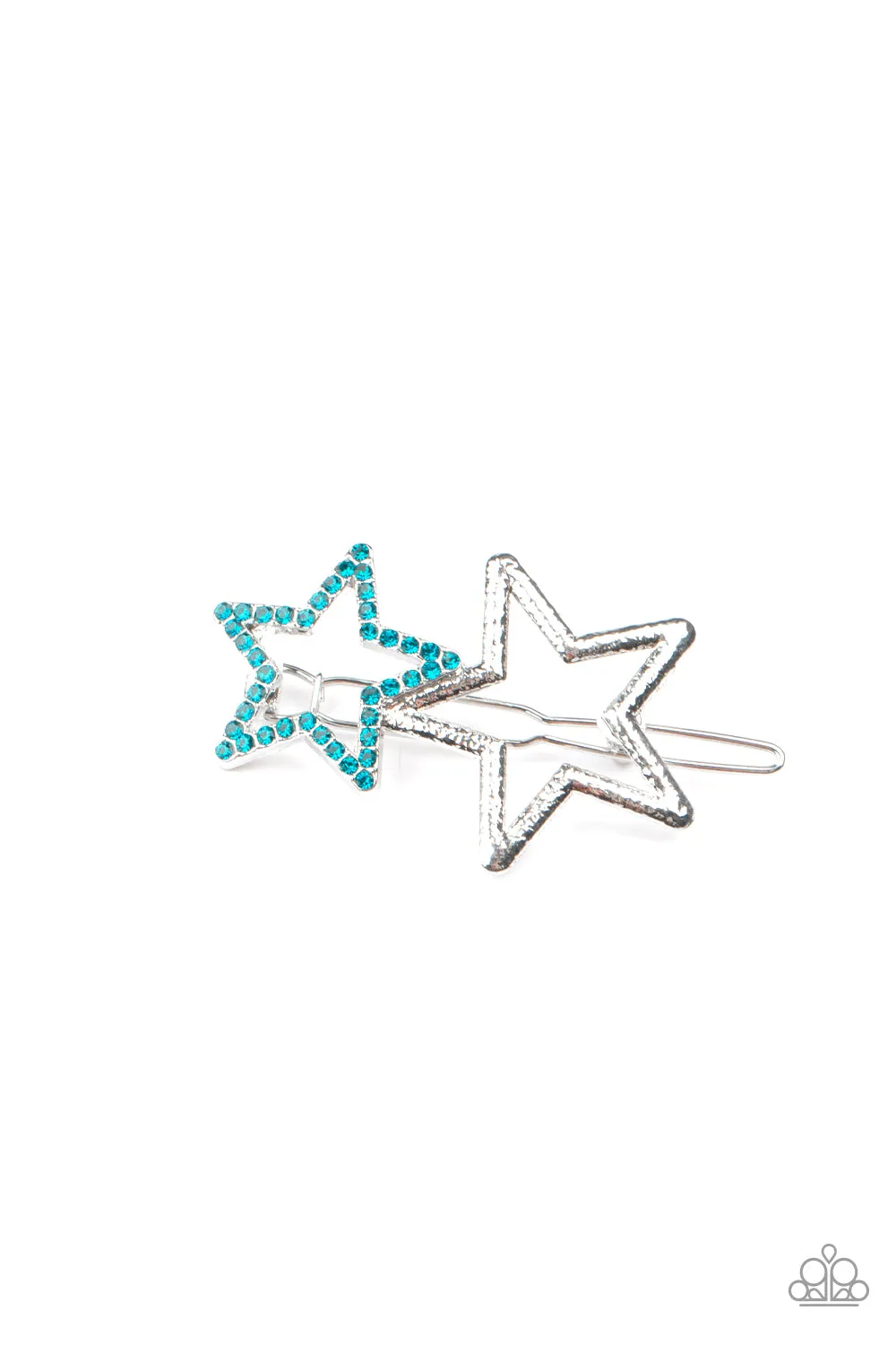 Paparazzi Accessories - Lets Get This Party STAR-ted! #HB25 Bin 1 - Blue Hair Accessories