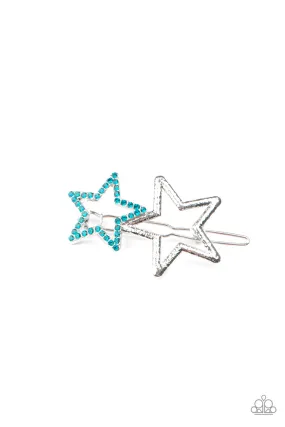 Paparazzi Accessories - Lets Get This Party STAR-ted! #HB25 Bin 1 - Blue Hair Accessories