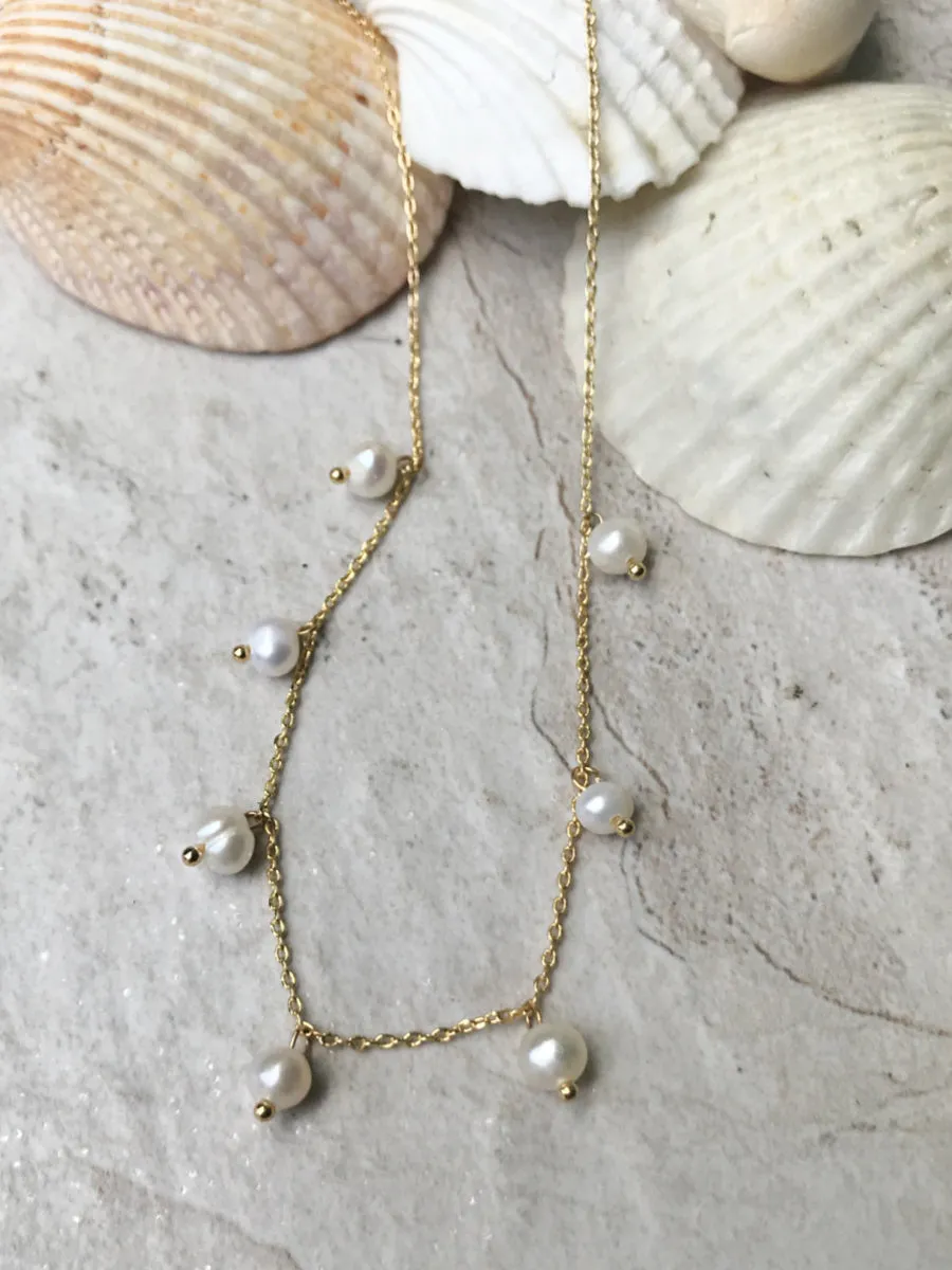 Pearl Charm Necklace