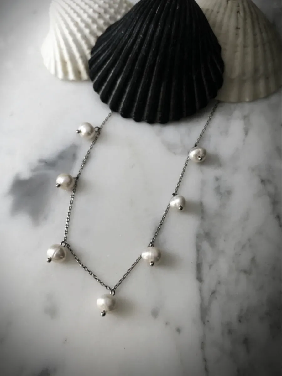 Pearl Charm Necklace