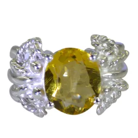 Pleasing Gemstones Citrine 925 Sterling Silver Rings Rose Jewelry