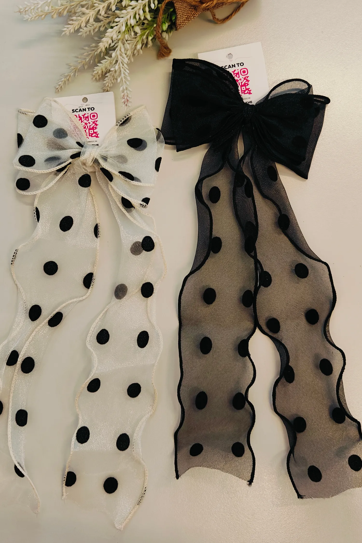 Polka Delight Bow Clip