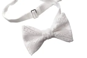 Premium Satin Jacquard Clergy Bow Tie | Adjustable for First Holy Communion