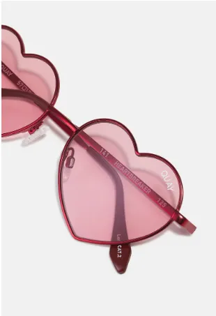 QUAY Pink Heartbreaker Sunglasses