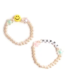 Remember be HAPPY Kids Bracelet Set