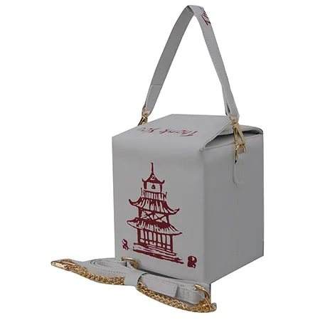 SALE! White Chinese Food Takeout Crossbody Bag