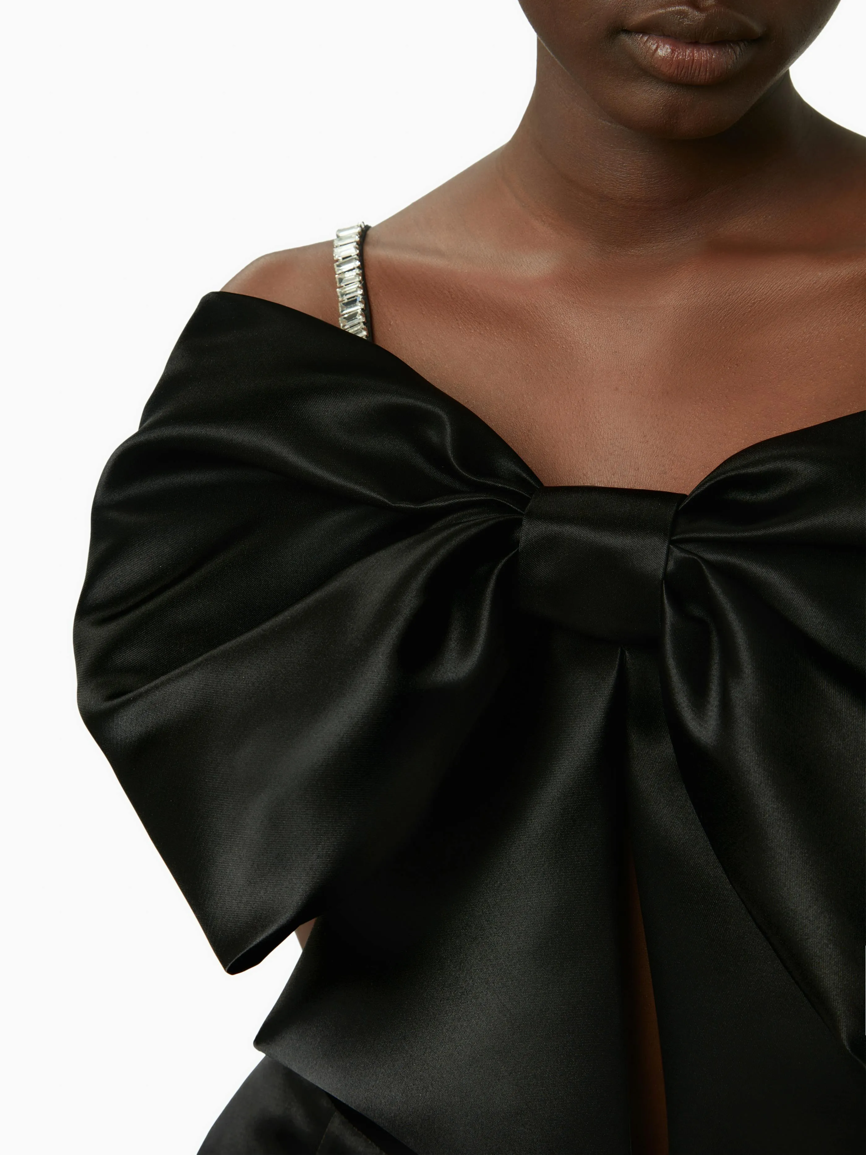 SATIN BOW BRALETTE