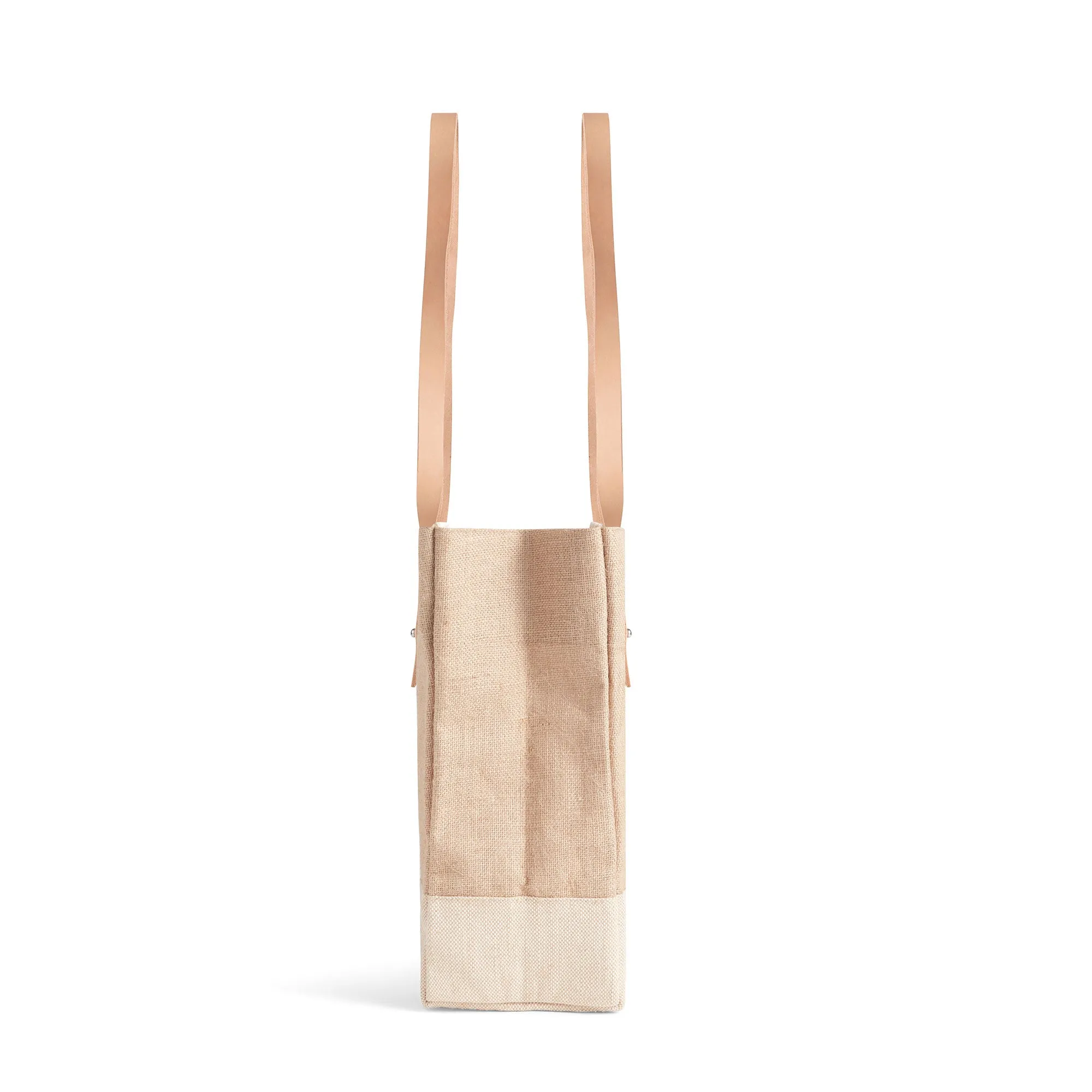 Shoulder Market Bag in Natural Bouquet by Amy Logsdon