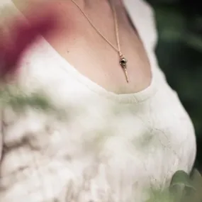 Silver Hummingbird Skull Pendant