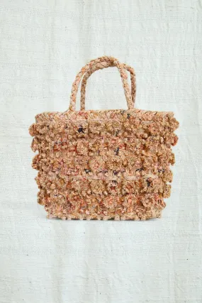 SOPHIE DIGARD MACRAME RAFFIA BAG BURNT PEACH