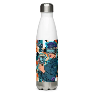 Stainless Steel Robo Girl Water Bottle