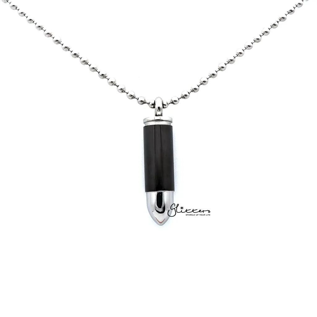 Stainless Steel Screw On Bullet Pendant - Keepsake | Memorial