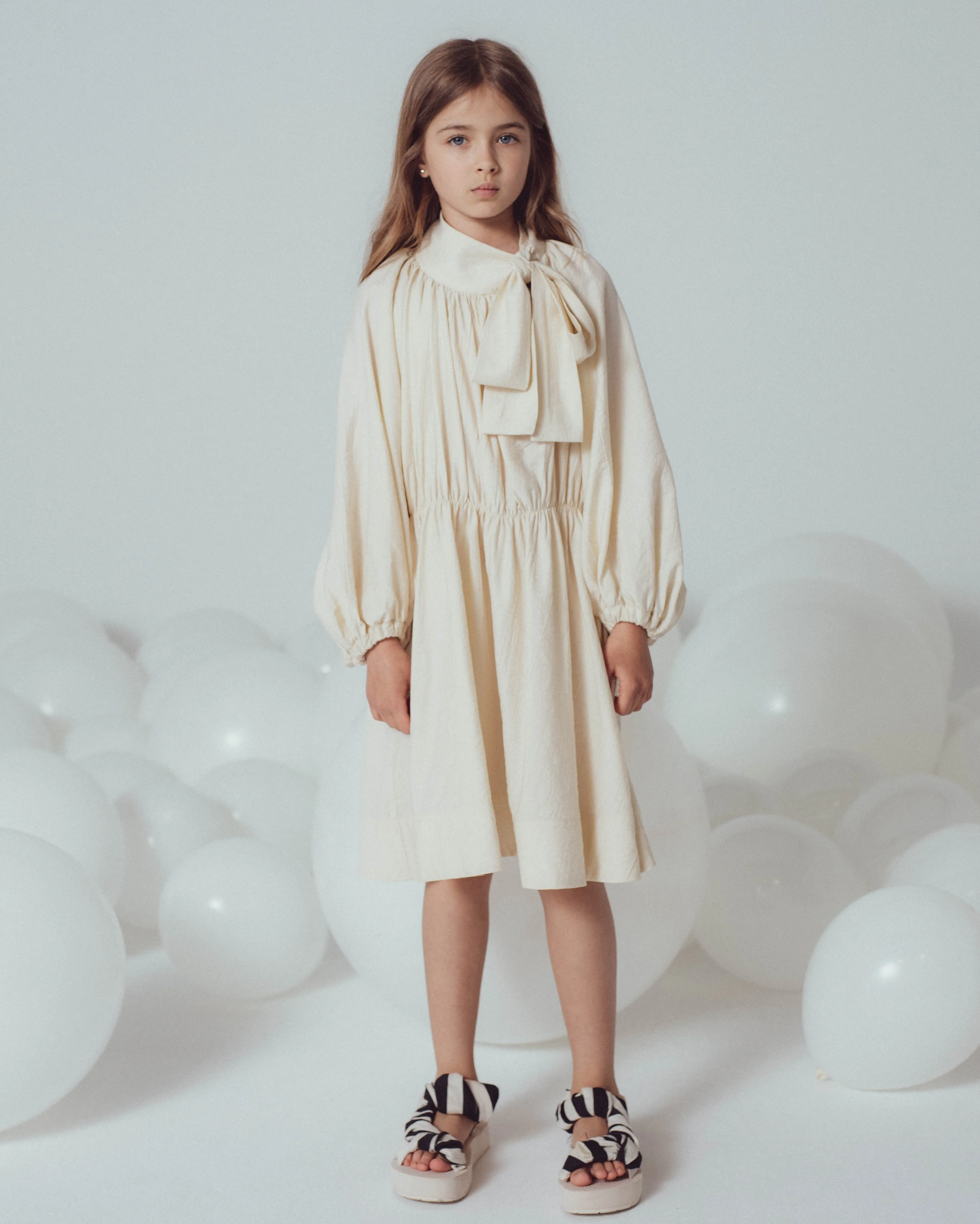 UNLABEL SS24 Luke Long Sleeve Dress with Bow