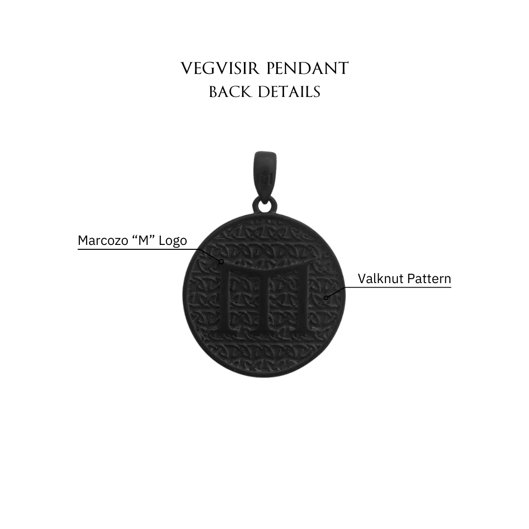 Vegvisir Pendant - Black