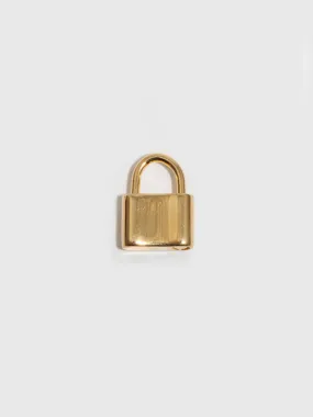 Vermeil XL Clip-On Padlock Pendant