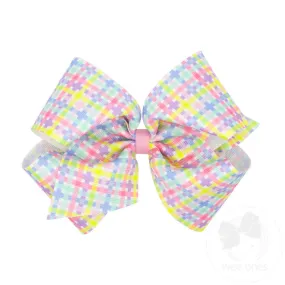 Wee Ones Bows - King - Spring Plaid