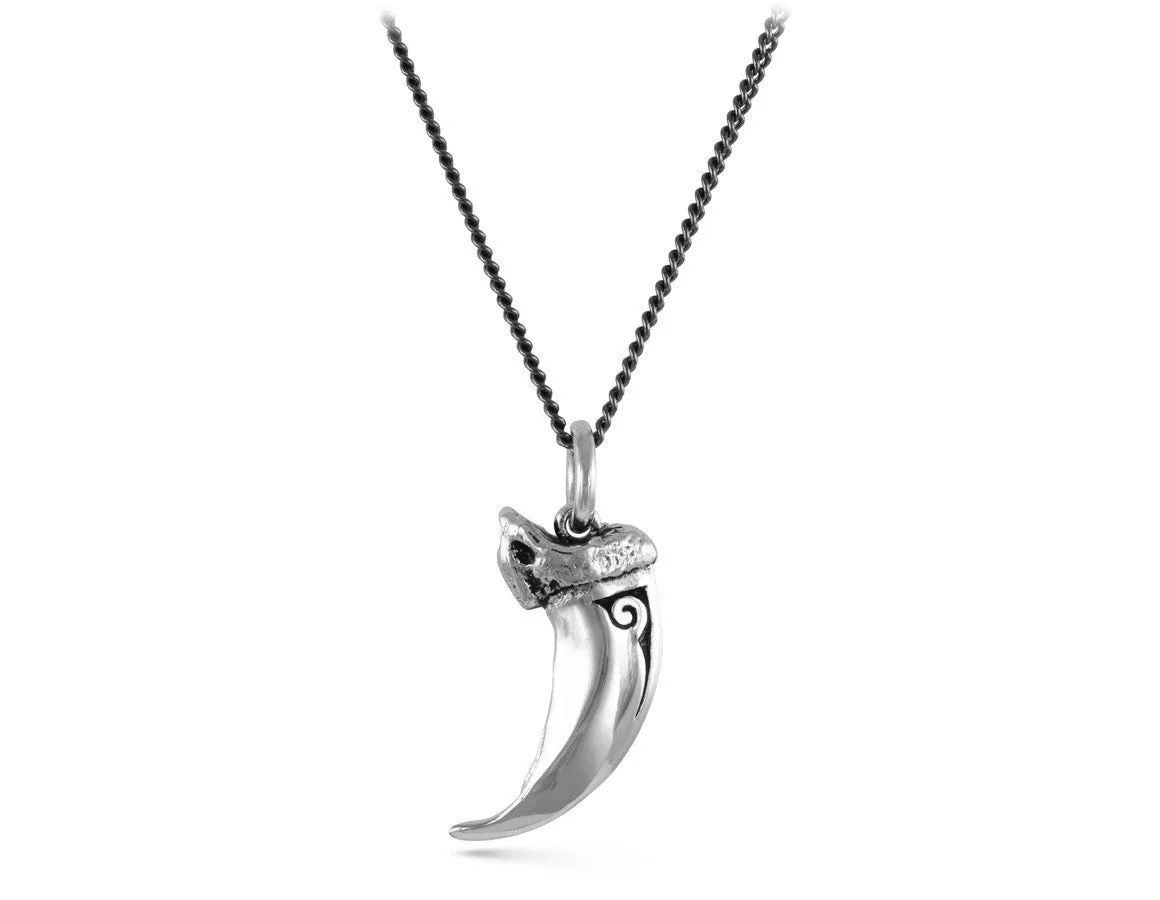 Wolf Claw Necklace - Silver